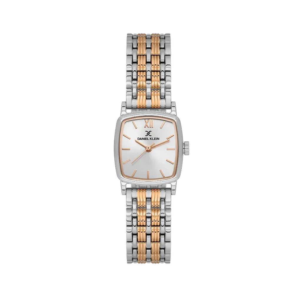 Daniel Klein Premium Silver and Rose Gold Stainless Steel Watch for Women DK.1.14102-6 - Daniel Klein Saudi Arabia