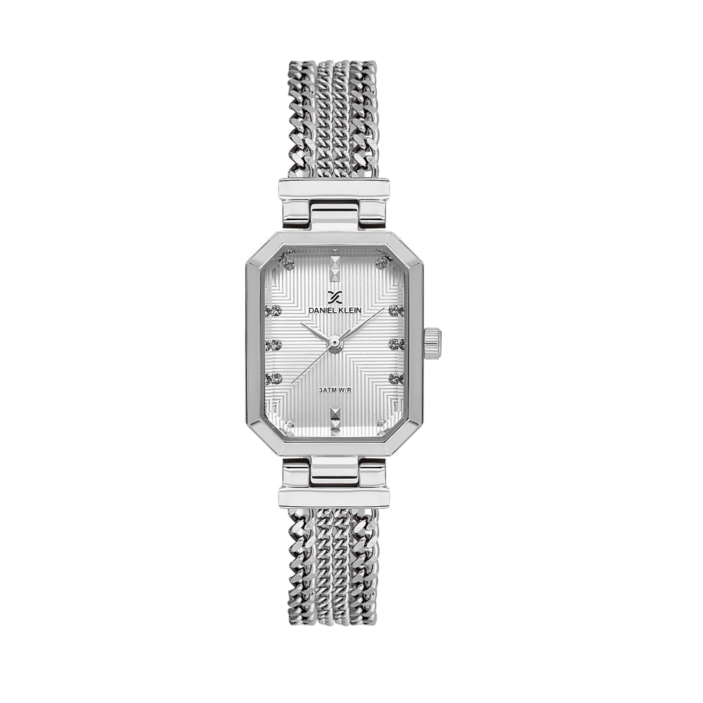 Daniel Klein Premium Silver Stainless Steel Watch for Women DK.1.14103-1