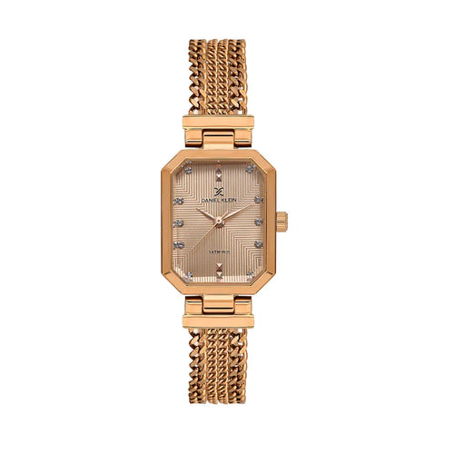 Daniel Klein Premium Rose Gold Stainless Steel Watch for Women DK.1.14103-5 - Daniel Klein Saudi Arabia