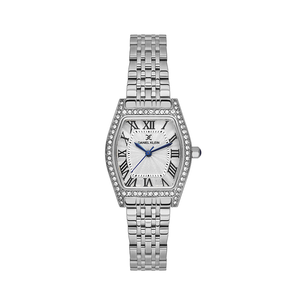 Daniel Klein Premium Silver Stainless Steel Watch for Women DK.1.14106-1