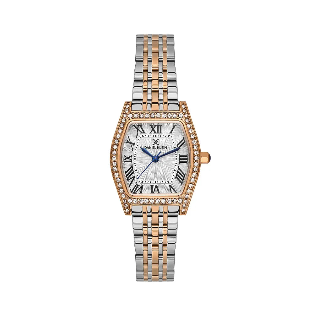 Daniel Klein Premium Silver and Rose Gold Stainless Steel Watch for Women DK.1.14106-6 - Daniel Klein Saudi Arabia
