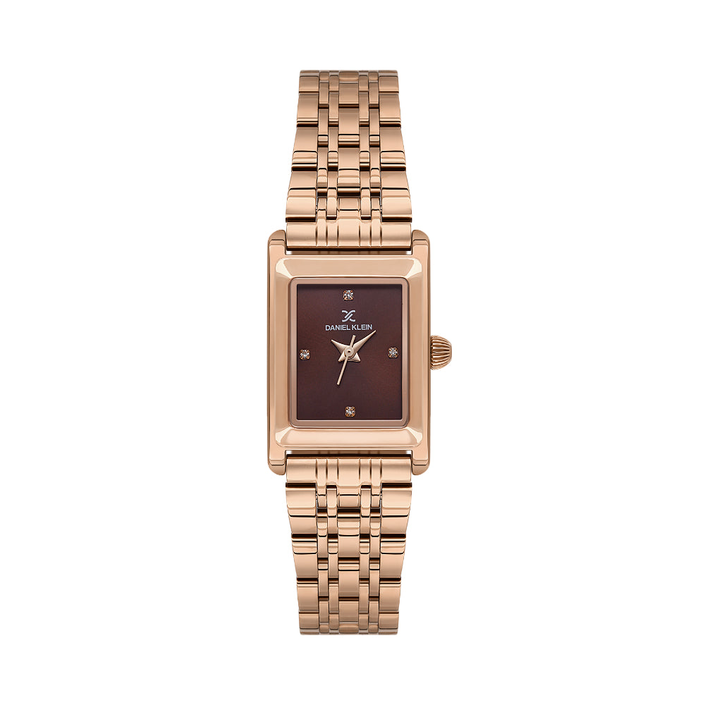 Daniel Klein Premium Rose Gold Stainless Steel Watch for Women DK.1.14108-5
