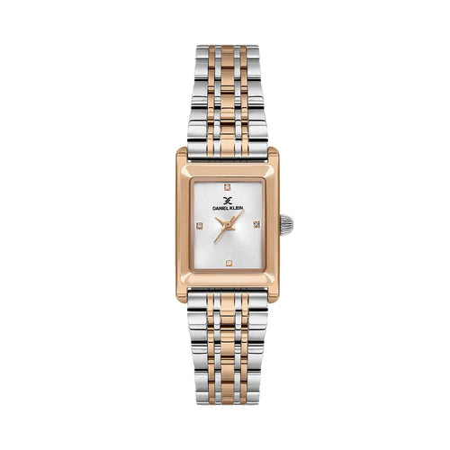 Daniel Klein Premium Silver and Rose Gold Stainless Steel Watch for Women DK.1.14108-6 - Daniel Klein Saudi Arabia