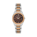 Daniel Klein Premium Silver and Rose Gold Stainless Steel Watch for Women DK.1.14109-6