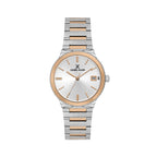 Daniel Klein Premium Silver and Rose Gold Stainless Steel Watch for Women DK.1.14110-6