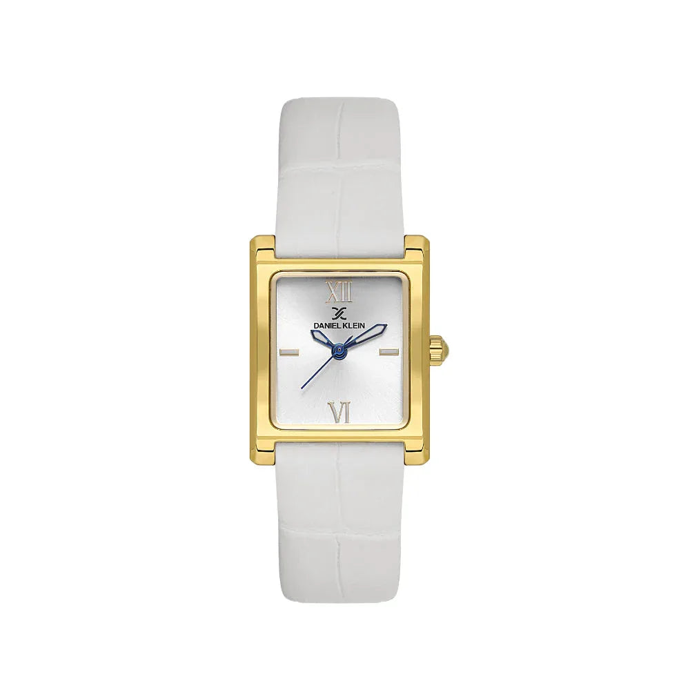 Daniel Klein Premium White Leather Watch for Women DK.1.14112-3 - Daniel Klein Saudi Arabia