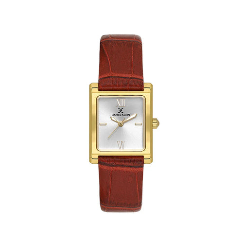 Daniel Klein Premium Dark Red Leather Watch for Women DK.1.14112-5 - Daniel Klein Saudi Arabia
