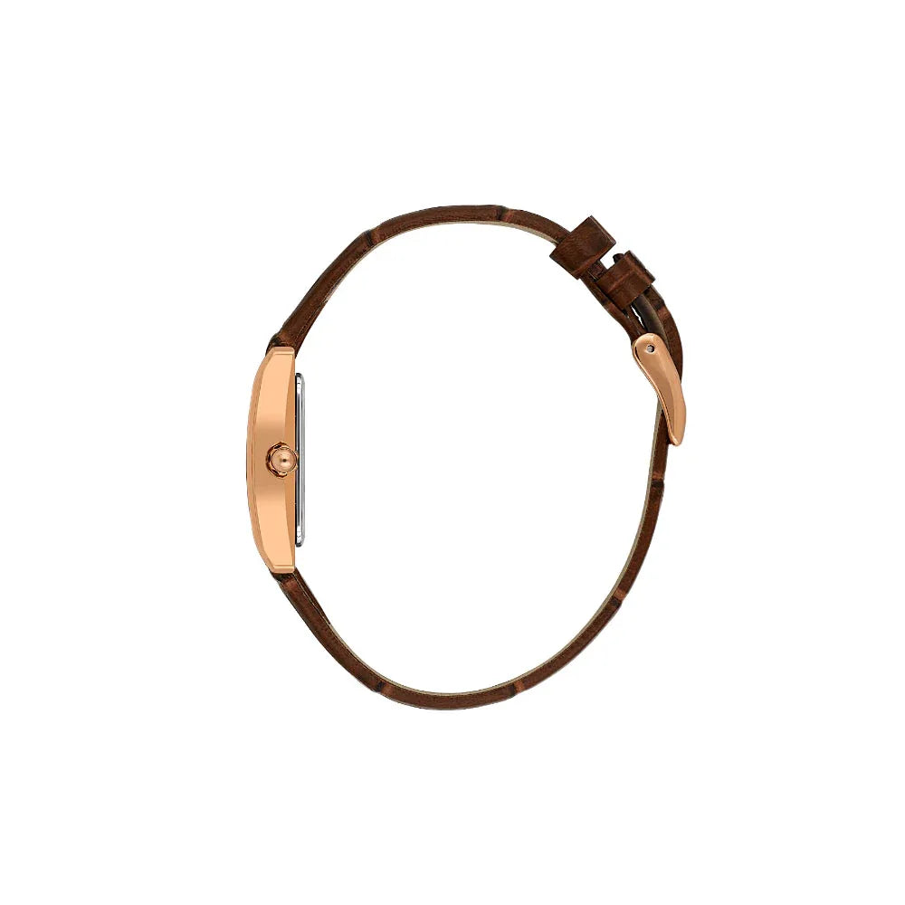 Daniel Klein Premium Dark Brown Leather Watch for Women DK.1.14112-6 - Daniel Klein Saudi Arabia