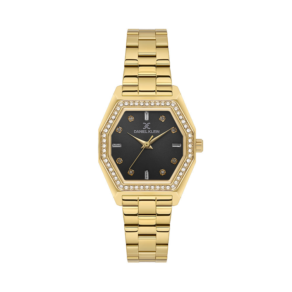 Daniel Klein Premium Gold Stainless Steel Watch for Women DK.1.14113-3