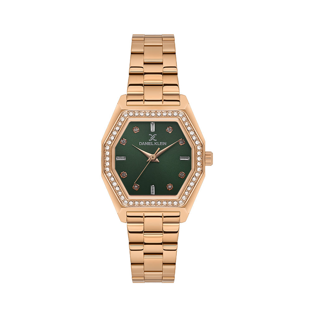Daniel Klein Premium Rose Gold Stainless Steel Watch for Women DK.1.14113-5