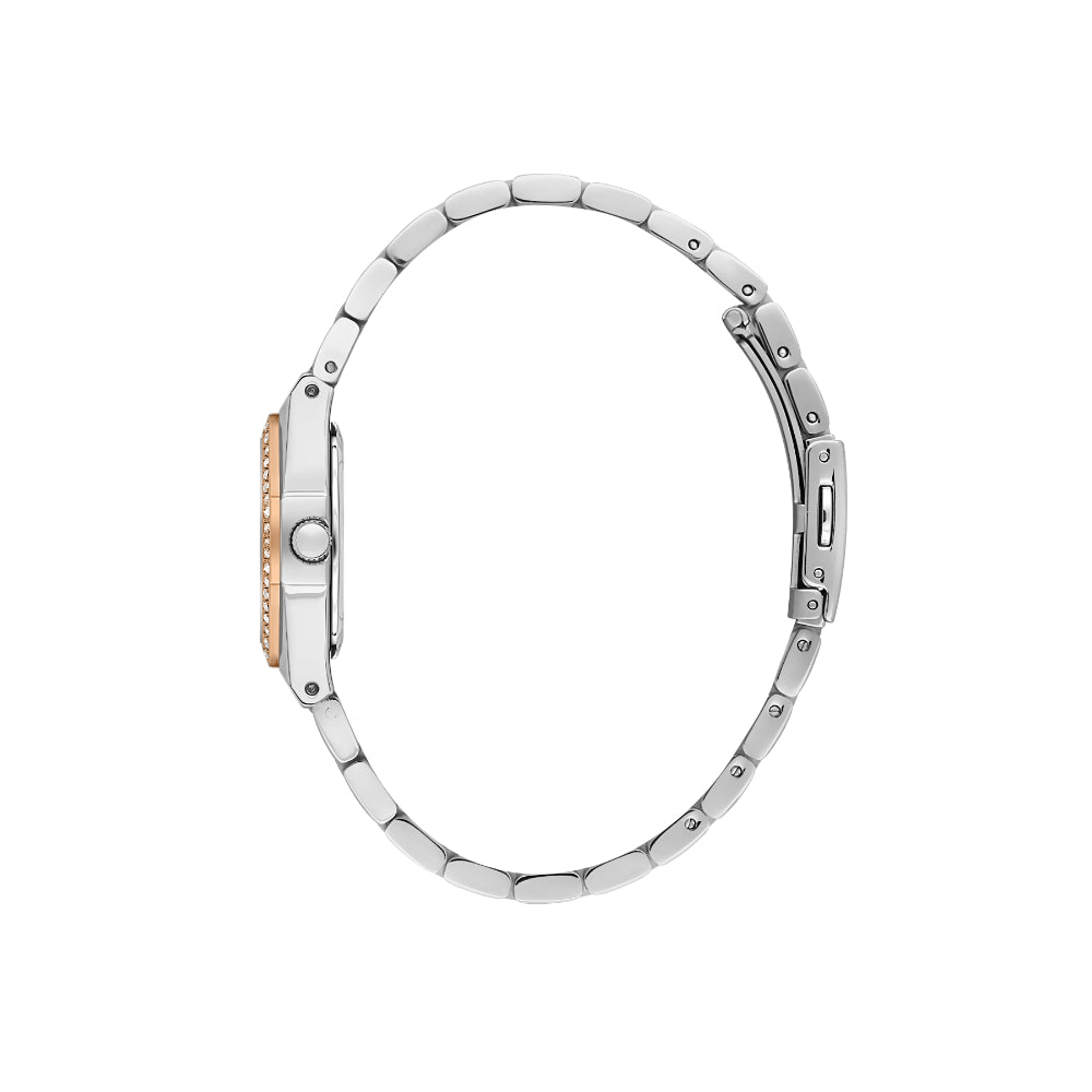 Daniel Klein Premium Silver and Rose Gold Stainless Steel Watch for Women DK.1.14113-6