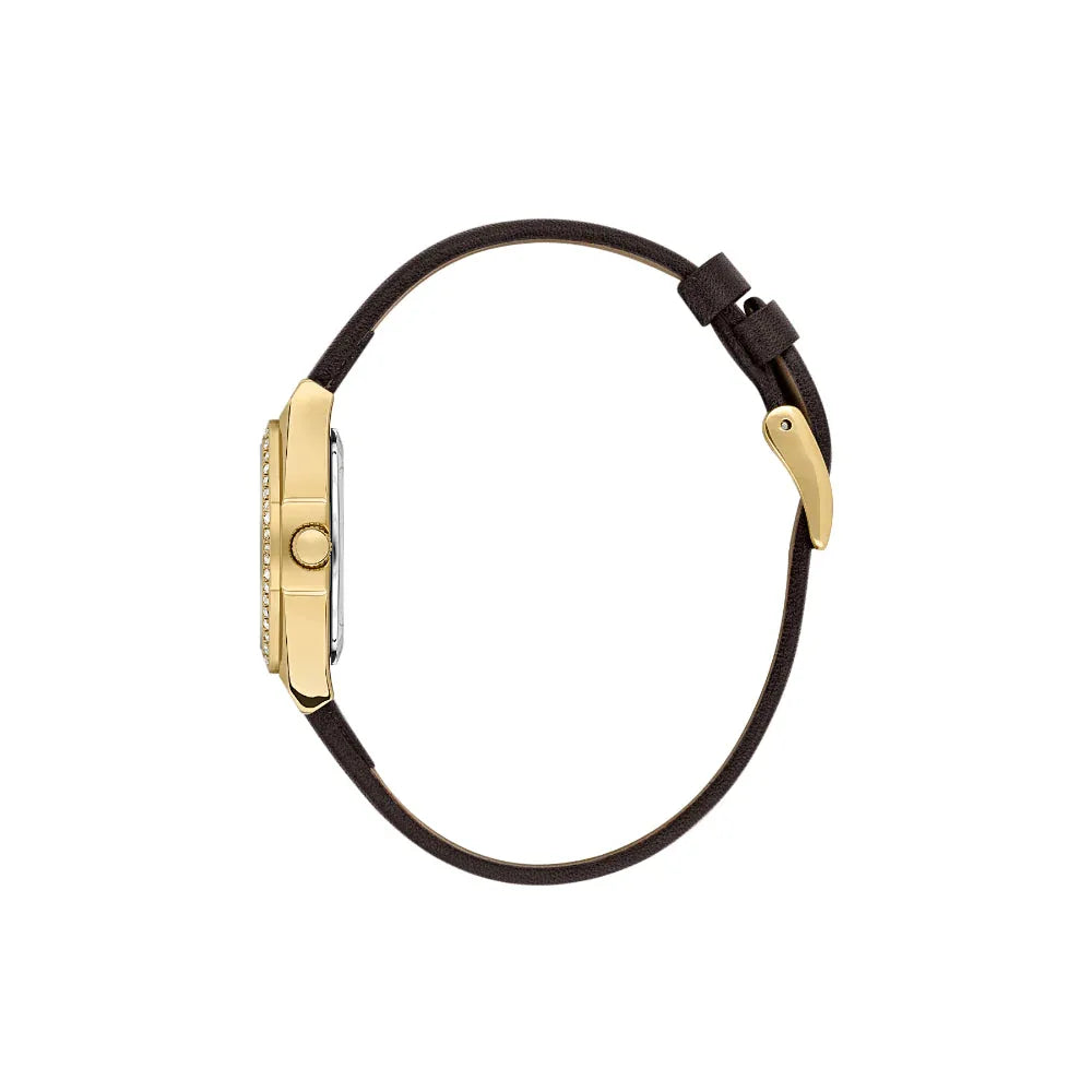 Daniel Klein Premium Dark Brown Leather Watch for Women DK.1.14114-3 - Daniel Klein Saudi Arabia