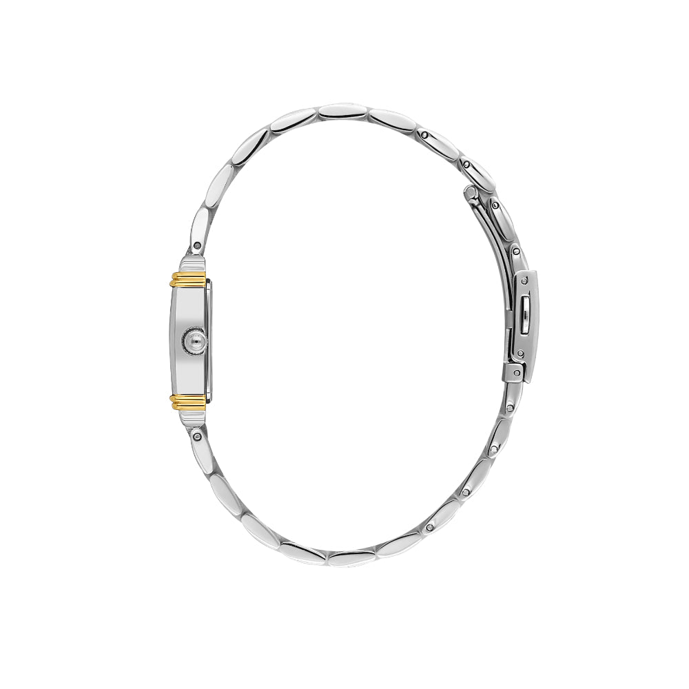 Daniel Klein Premium Silver and Gold Stainless Steel Watch for Women DK.1.14115-3