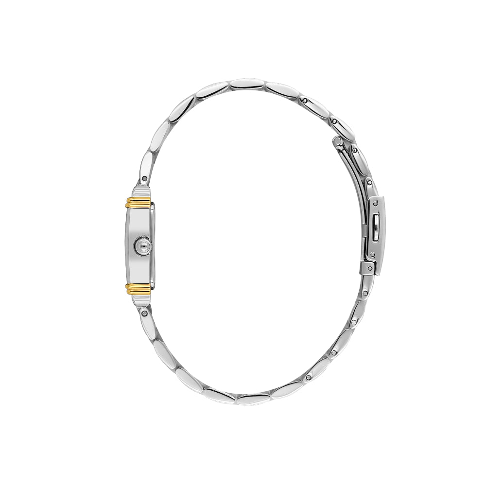 Daniel Klein Premium Silver and Gold Stainless Steel Watch for Women DK.1.14115-4