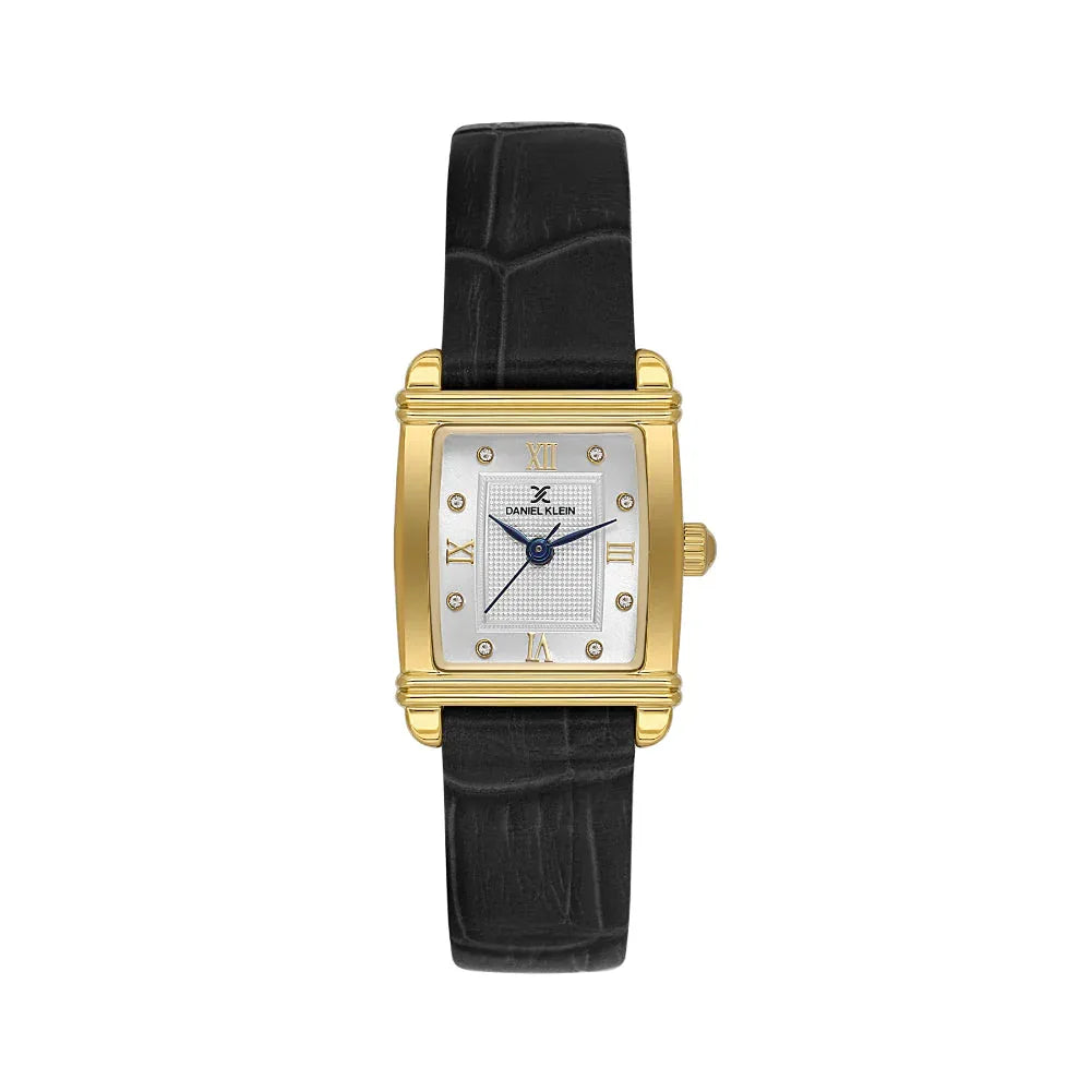Daniel Klein Premium Black Leather Watch for Women DK.1.14116-2 - Daniel Klein Saudi Arabia