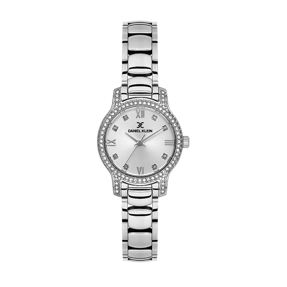 Daniel Klein Premium Silver Stainless Steel Watch for Women DK.1.14118-1
