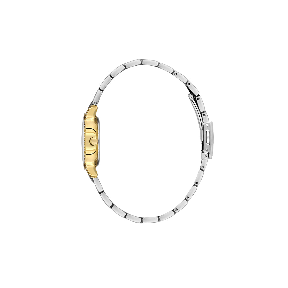 Daniel Klein Premium Silver and Gold Stainless Steel Watch for Women DK.1.14118-4