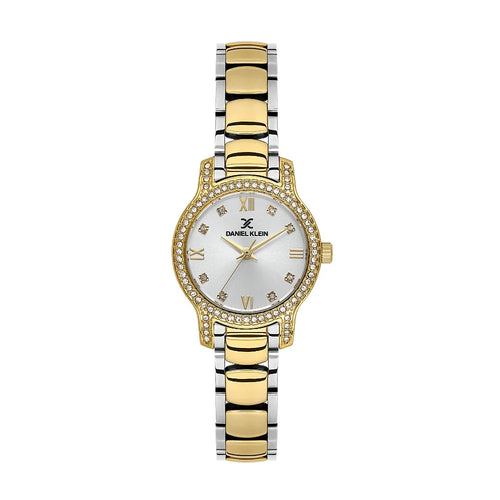 Daniel Klein Premium Silver and Gold Stainless Steel Watch for Women DK.1.14118-4 - Daniel Klein Saudi Arabia