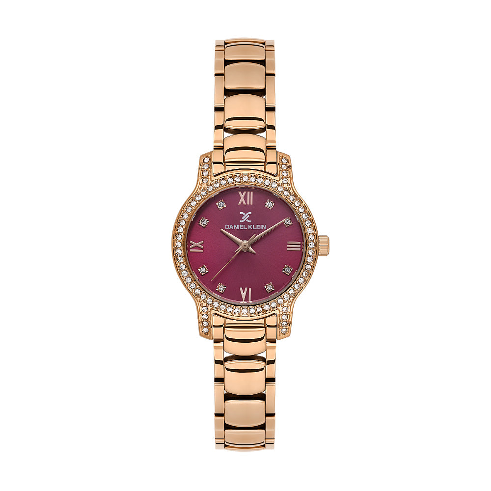 Daniel Klein Premium Rose Gold Stainless Steel Watch for Women DK.1.14118-6