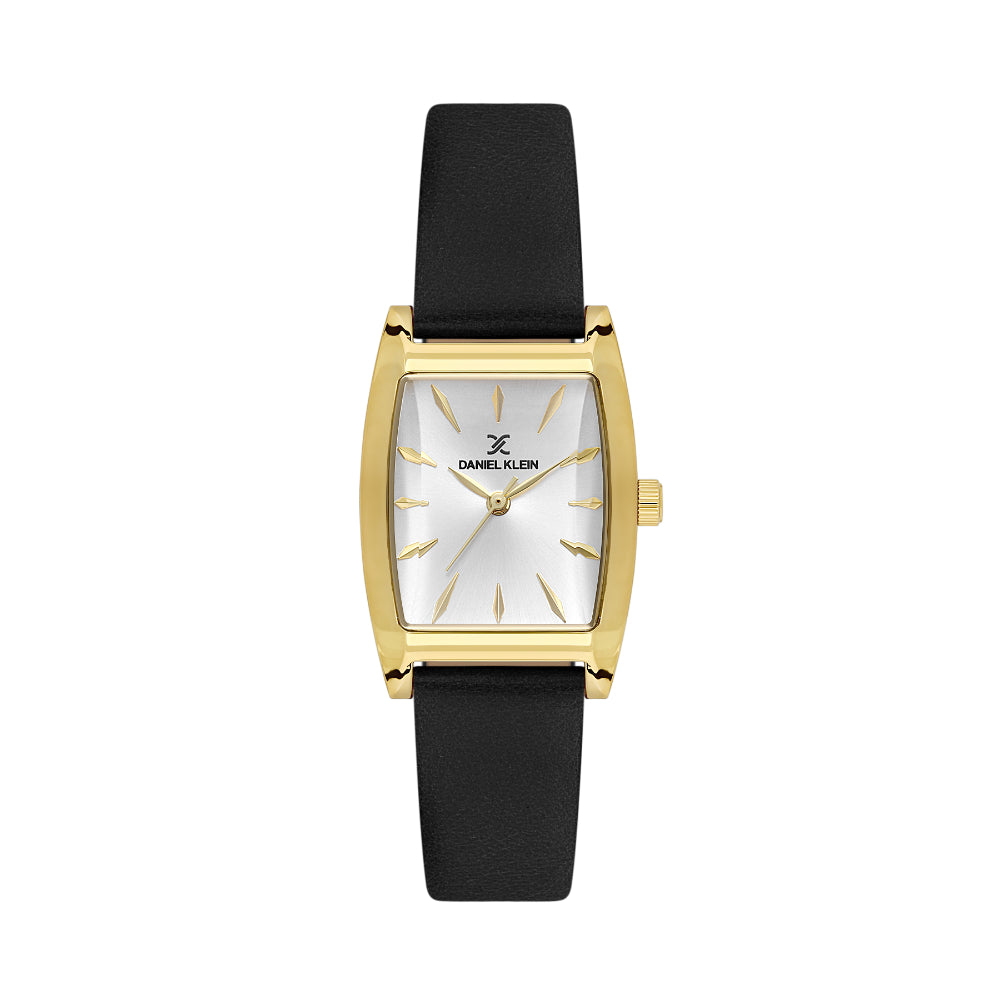 Daniel Klein Premium Black Leather Watch for Women DK.1.14120-2