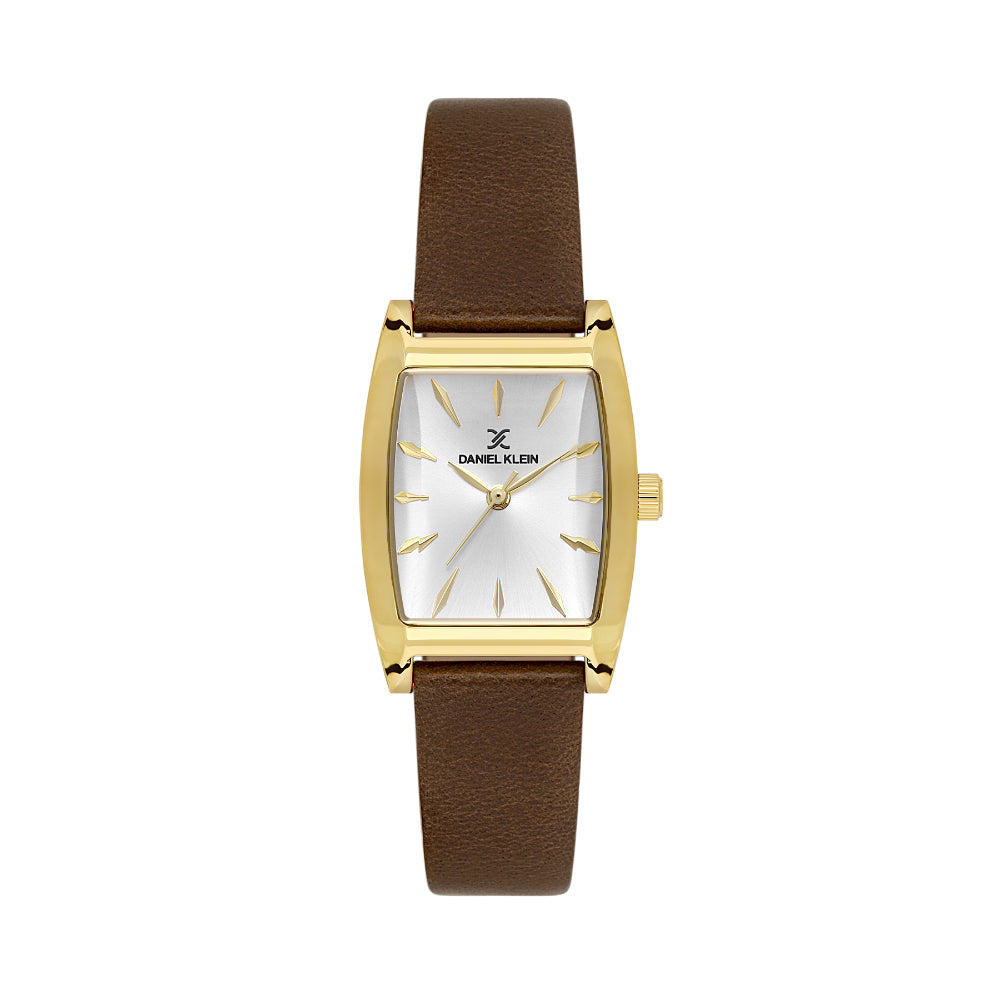 Daniel Klein Premium Brown Leather Watch for Women DK.1.14120-3