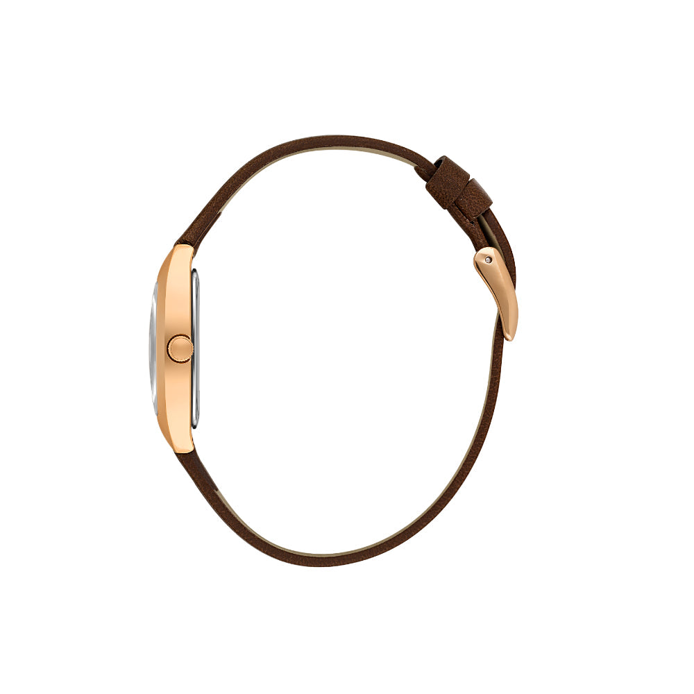 دانيال كلاين ساعة جلد بني داكن للنساء DK.1.14120-5