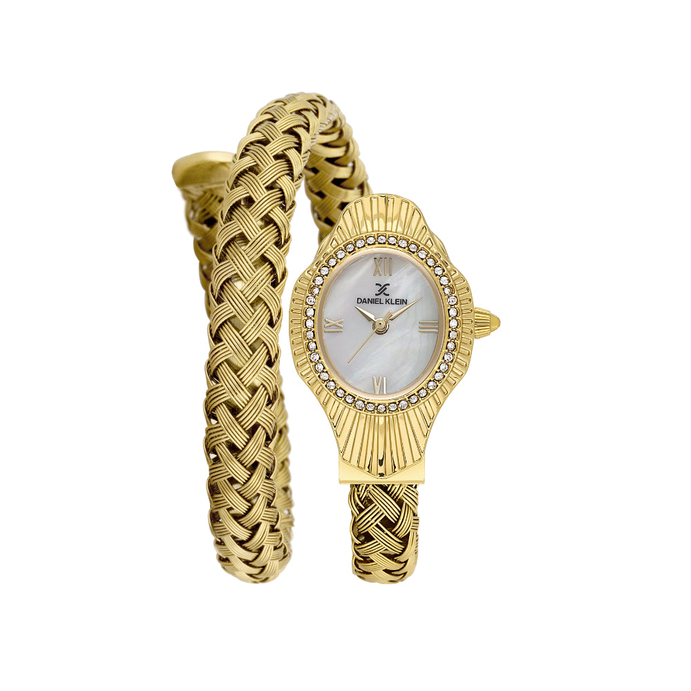 Daniel Klein Premium Gold Stainless Steel Watch for Women DK.1.14121-3