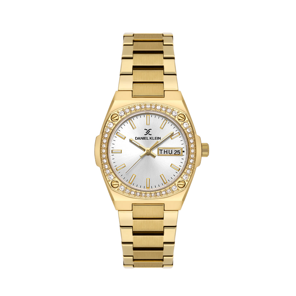 Daniel Klein Premium Gold Stainless Steel Watch for Women DK.1.14122-2