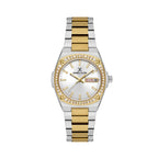 Daniel Klein Premium Silver and Gold Stainless Steel Watch for Women DK.1.14122-3