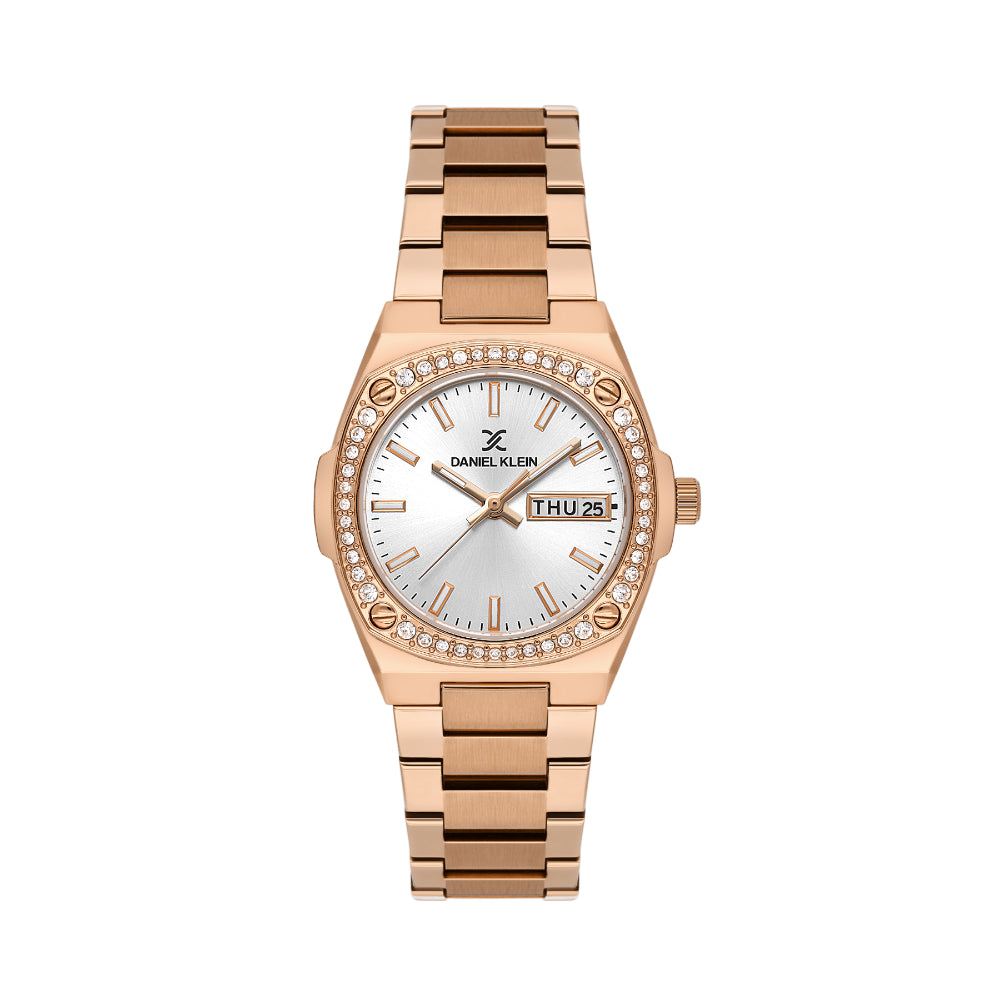 Daniel Klein Premium Rose Gold Stainless Steel Watch for Women DK.1.14122-5