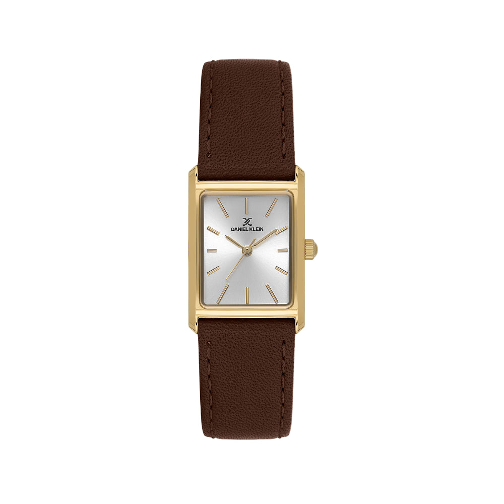 Daniel Klein Premium Brown Leather Watch for Women DK.1.14124-2