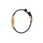 دانيال كلاين ساعة جلدية سوداء للنساء DK.1.14124-6