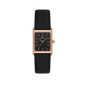 دانيال كلاين ساعة جلدية سوداء للنساء DK.1.14124-6