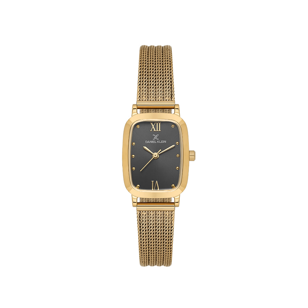 Daniel Klein Premium Gold Mesh Band Watch for Women DK.1.14125-2