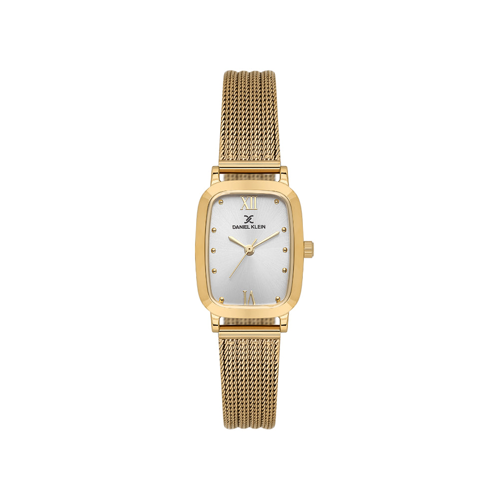 Daniel Klein Premium Gold Mesh Band Watch for Women DK.1.14125-3