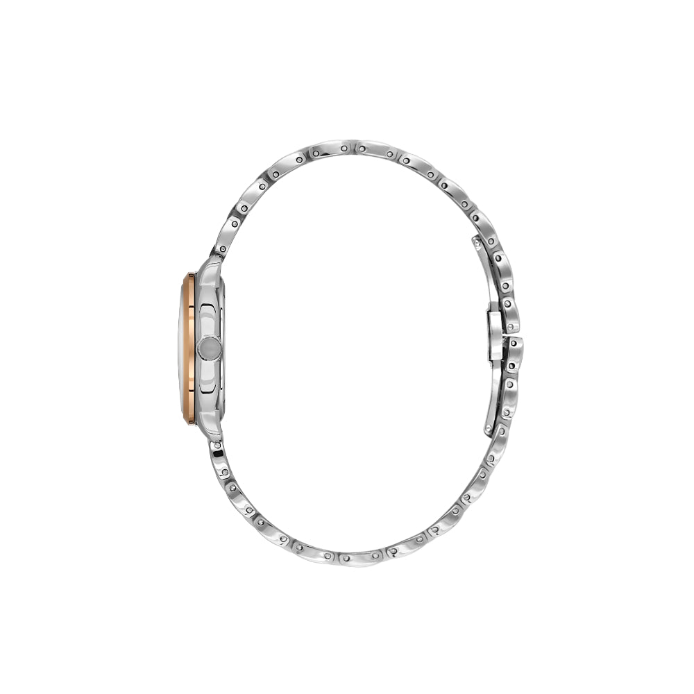 Daniel Klein Stainless Steel Silver and Rose Gold Watch for Women DK.1.14126-6