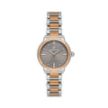 Daniel Klein Premium Silver and Rose Gold Stainless Steel Watch for Women DK.1.14126-6