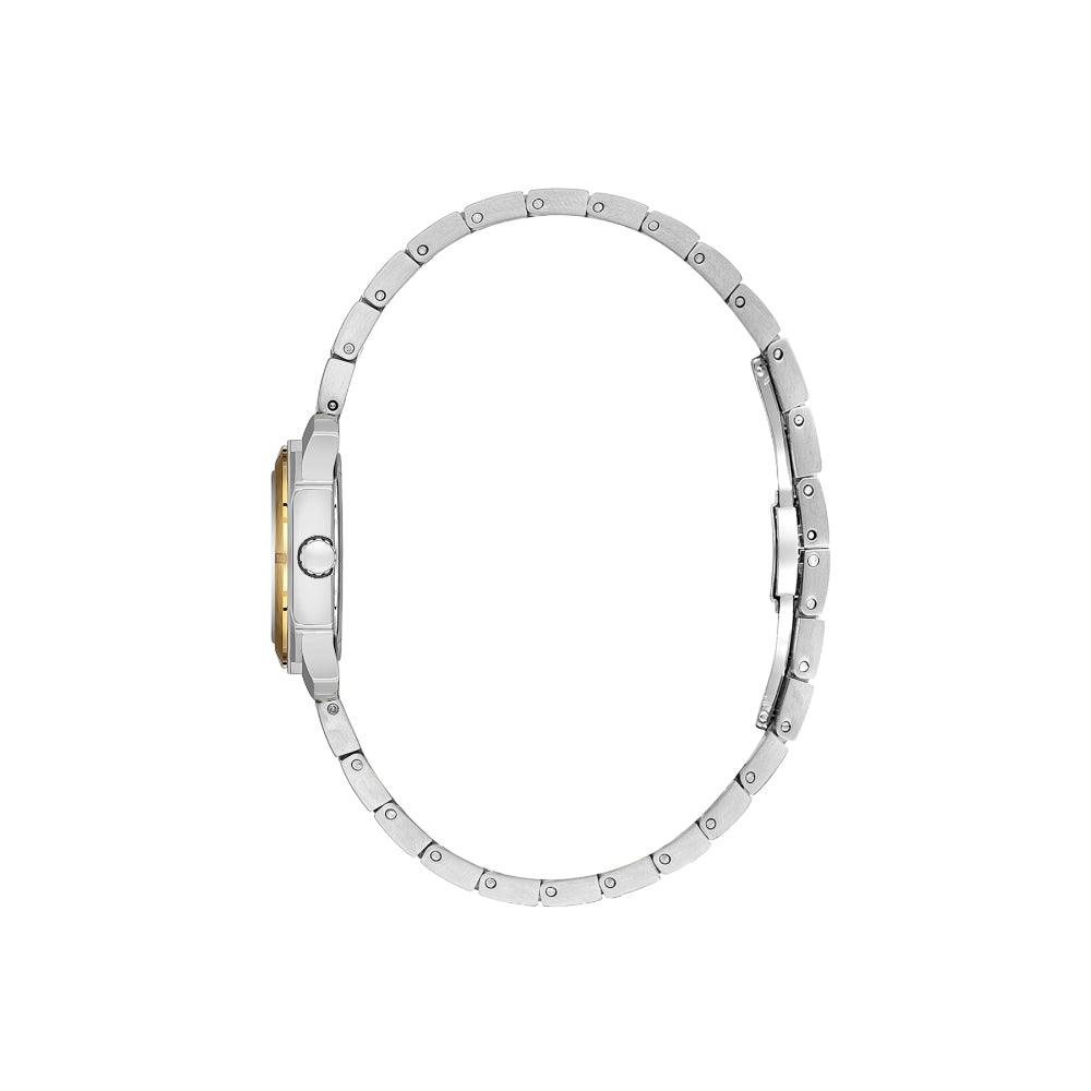 Daniel Klein Premium Silver and Gold Stainless Steel Watch for Women DK.1.14128-5