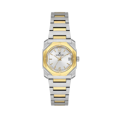 Daniel Klein Premium Silver and Gold Stainless Steel Watch for Women DK.1.14128-5 - Daniel Klein Saudi Arabia