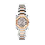 Daniel Klein Premium Silver and Rose Gold Stainless Steel Watch for Women DK.1.14128-6