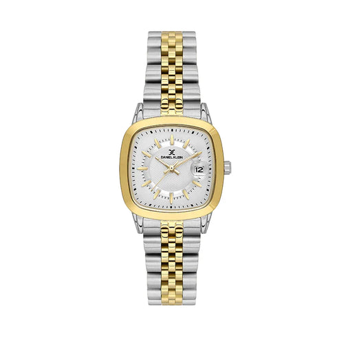 Daniel Klein Premium Silver and Gold Stainless Steel Watch for Women DK.1.14129-4 - Daniel Klein Saudi Arabia