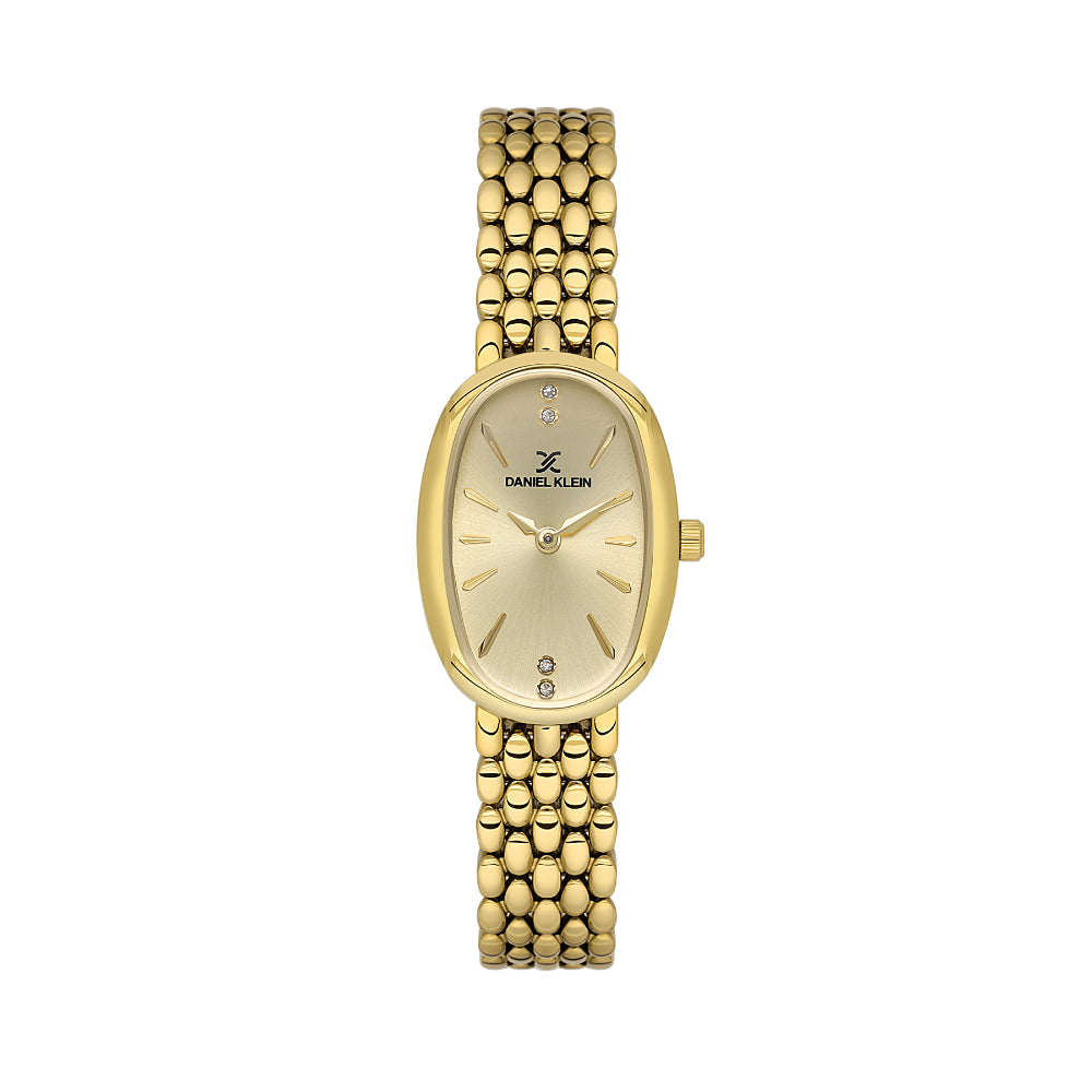 Daniel Klein Premium Gold Stainless Steel Watch for Women DK.1.14130-2