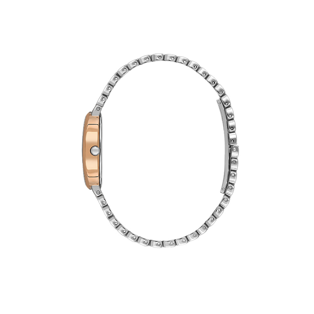 Daniel Klein Stainless Steel Silver and Rose Gold Watch for Women DK.1.14130-6