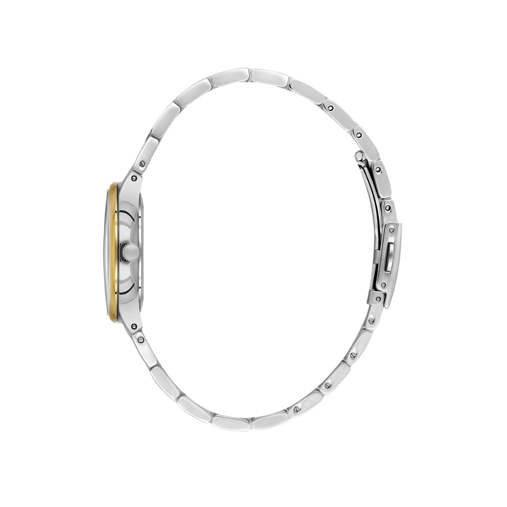 Daniel Klein Diamond Silver and Gold Stainless Steel Watch for Women DK.1.14136-4