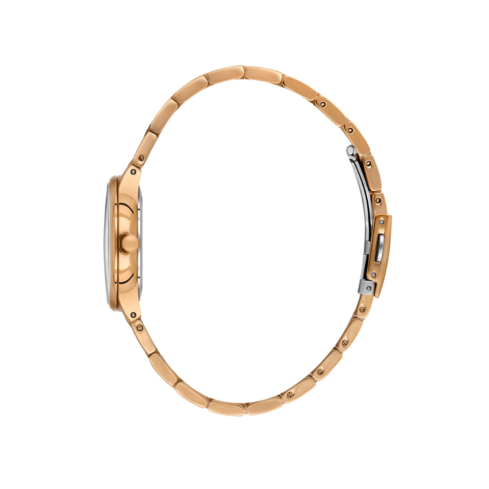 Daniel Klein Diamond Rose Gold Stainless Steel Watch for Women DK.1.14136-5