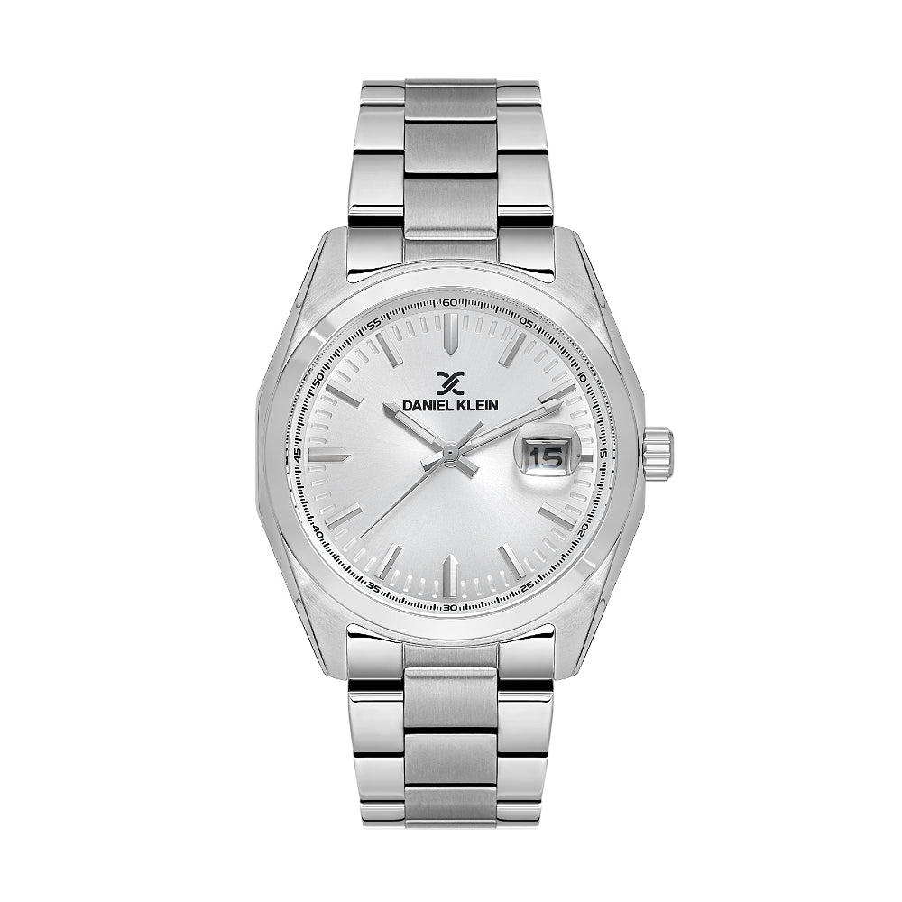 Daniel Klein Premium Silver Stainless Steel Watch for Men DK.1.14137-1