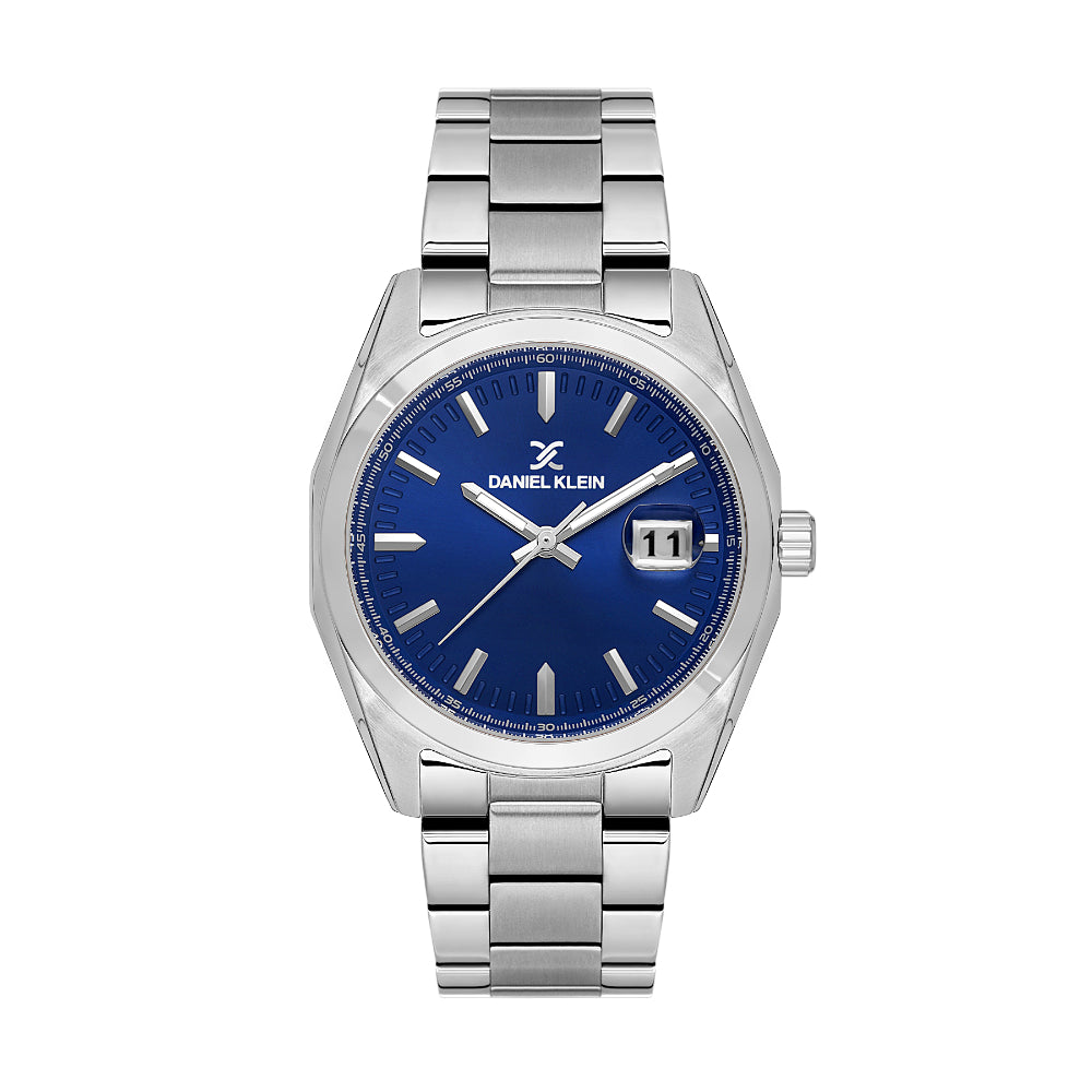 Daniel Klein Premium Silver Stainless Steel Watch for Men DK.1.14137-3