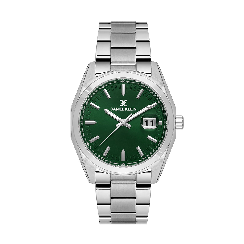 Daniel Klein Premium Silver Stainless Steel Watch for Men DK.1.14137-4