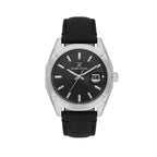 Daniel Klein Premium Black Leather Watch for Men DK.1.14138-1