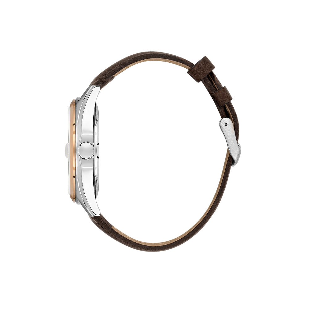 Daniel Klein Premium Dark Brown Leather Watch for Men DK.1.14138-5